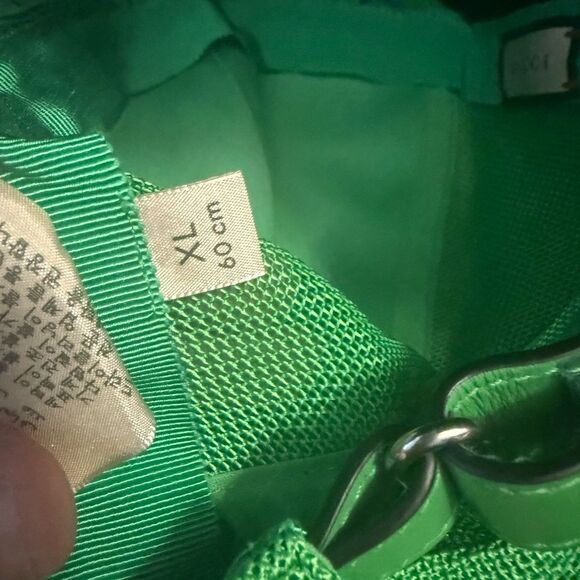 Brand new with box Gucci - GG Embossed Baseball Cap in Green size xl 60cm unisex - Picture 14 of 14